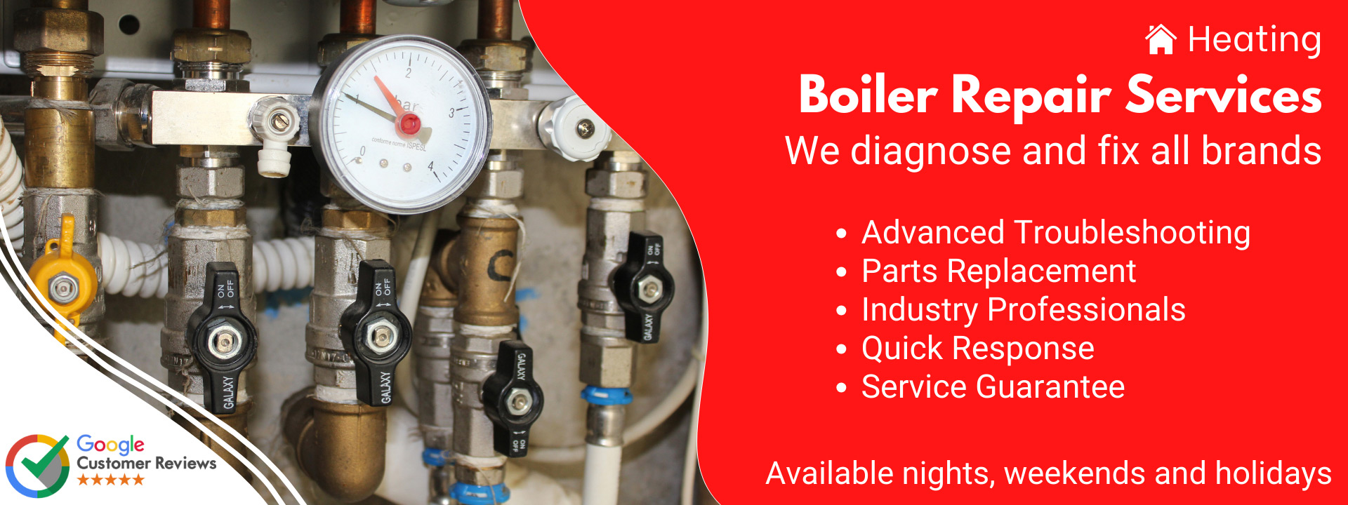 Boiler Hydronic Water Heating System Repair