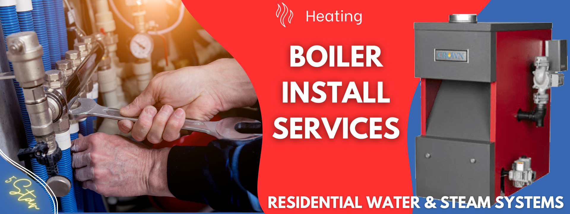 Boiler Water Steam Heating Installation